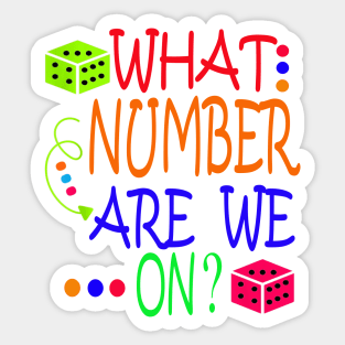 What Number Are We On Funny Bunco Sticker